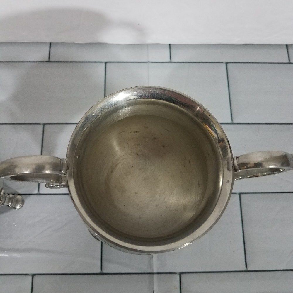 Kirk Steiff Pewter Creamer and Sugar Williamsburg - Picture 5 of 13